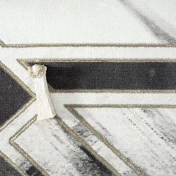 Luna Grey 4 ft. x 6 ft. Geometric Polyester Area Rug by Abani -Abani Sales grey abani area rugs lun280a 4 1f 1000