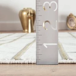 Luna Grey 5 ft. 3 in. x 7 ft. 6 in. Striped Polyester Area Rug by Abani -Abani Sales grey abani area rugs lun290a 5 44 1000