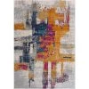 Malibu Grey 4 ft. x 6 ft. Abstract Polypropylene Area Rug by Abani 1 Malibu Grey 4 ft. x 6 ft. Abstract Polypropylene Area Rug by Abani -Abani Sales grey abani area rugs mal110a 4 64 1000