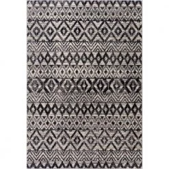 Malibu Grey 7.9 ft. x 10.2 ft. Geometric Polypropylene Area Rug by Abani