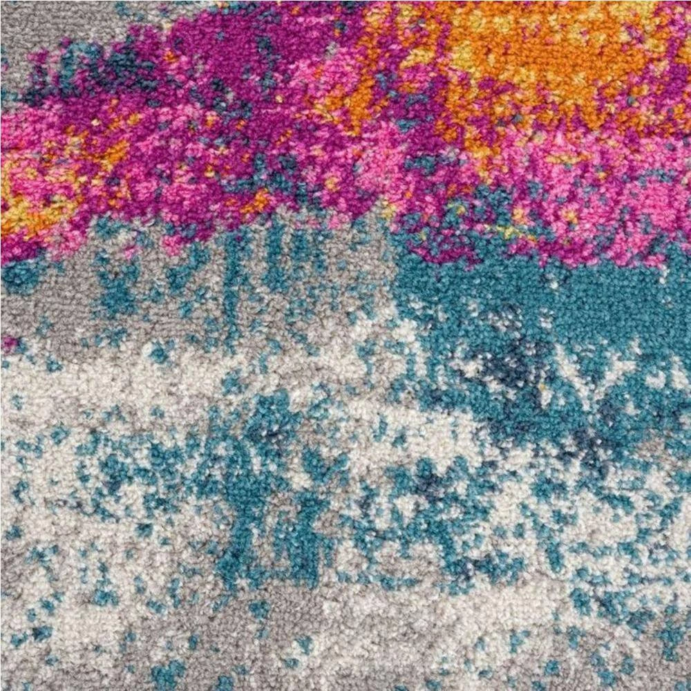 Malibu Grey 4 ft. x 6 ft. Striped Polypropylene Area Rug by Abani 8 Malibu Grey 4 ft. x 6 ft. Striped Polypropylene Area Rug by Abani - Image 6