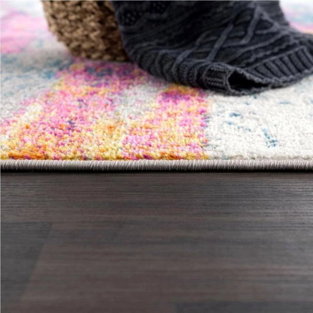 Malibu Grey 4 ft. x 6 ft. Striped Polypropylene Area Rug by Abani 9 Malibu Grey 4 ft. x 6 ft. Striped Polypropylene Area Rug by Abani - Image 7