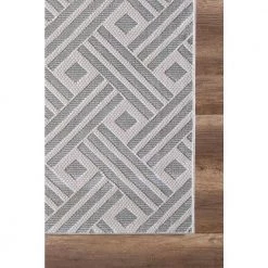 Nova Grey 5.3 ft. x 7.6 ft. Geometric Polyester Area Rug by Abani -Abani Sales grey abani area rugs nov150a 5 40 1000