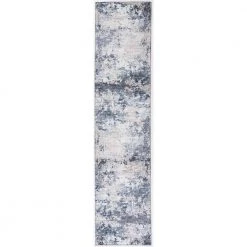 Paloma Grey 2 ft. x 5 ft. Abstract Polyester Area Rug by Abani -Abani Sales grey abani area rugs pal240a 25 1f 1000