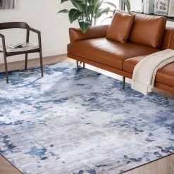 Paloma Grey 2 ft. x 5 ft. Abstract Polyester Area Rug by Abani -Abani Sales grey abani area rugs pal240a 25 31 1000