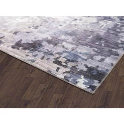 Paloma Grey 2 ft. x 5 ft. Abstract Polyester Area Rug by Abani -Abani Sales grey abani area rugs pal240a 25 4f 1000