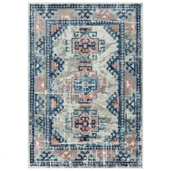 Porto Grey 7.9 ft. x 10.2 ft. Oriental Polypropylene Area Rug by Abani