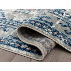 Porto Grey 7.9 ft. x 10.2 ft. Oriental Polypropylene Area Rug by Abani 12 Porto Grey 7.9 ft. x 10.2 ft. Oriental Polypropylene Area Rug by Abani -Abani Sales grey abani area rugs prt210a 8 c3 1000