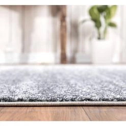 Quartz Grey 5 ft. 3 ft. x 7 ft. 6 in. Abstract Polypropylene Area Rug by Abani -Abani Sales grey abani area rugs qrz120a 5 1f 1000