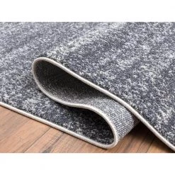 Quartz Grey 5 ft. 3 ft. x 7 ft. 6 in. Abstract Polypropylene Area Rug by Abani -Abani Sales grey abani area rugs qrz120a 5 4f 1000