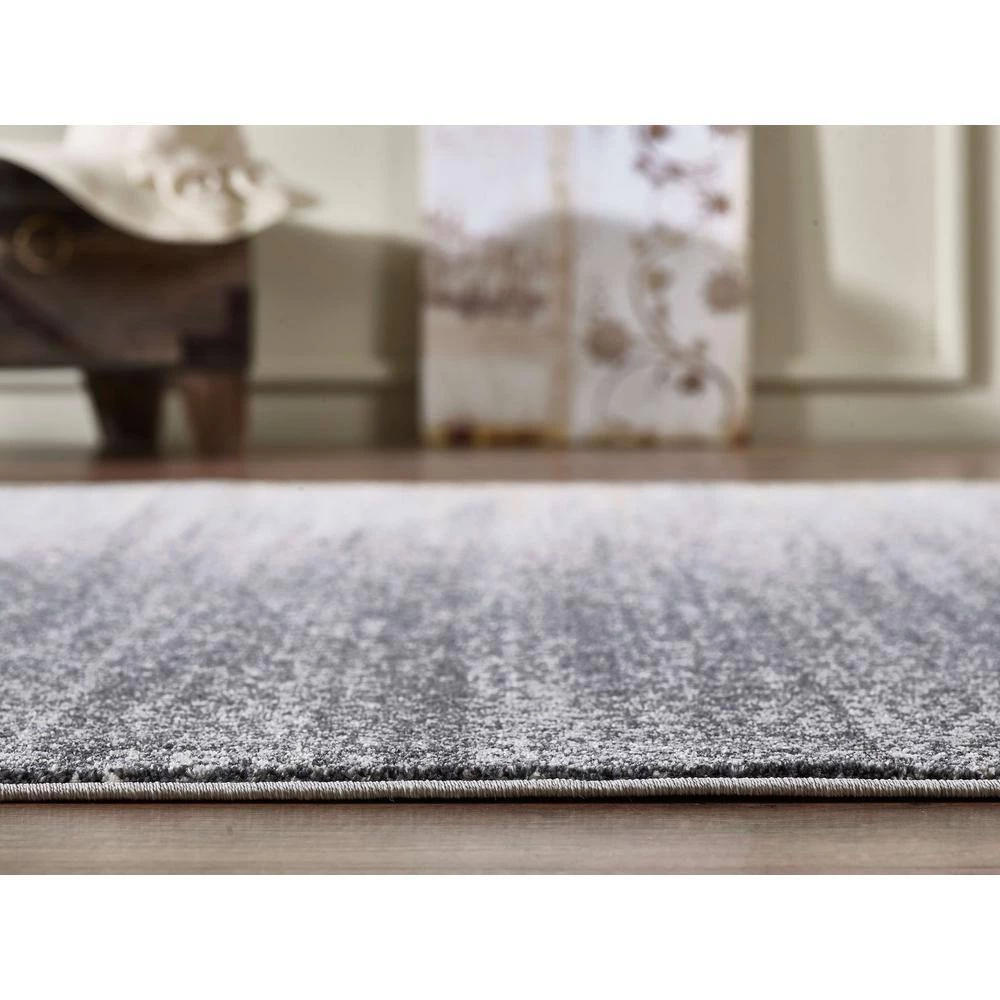 Quartz Grey 4 ft. x 6 ft. Abstract Polypropylene Area Rug by Abani 8 Quartz Grey 4 ft. x 6 ft. Abstract Polypropylene Area Rug by Abani - Image 6