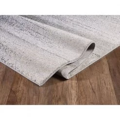 Quartz Grey 4 ft. x 6 ft. Abstract Polypropylene Area Rug by Abani 13 Quartz Grey 4 ft. x 6 ft. Abstract Polypropylene Area Rug by Abani -Abani Sales grey abani area rugs qrz130a 4 4f 1000