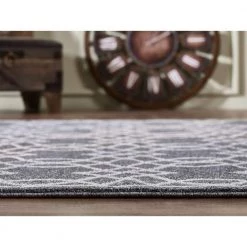 Quartz Grey 6 ft. x 9 ft. Abstract Polypropylene Area Rug by Abani -Abani Sales grey abani area rugs qrz180a 6 1f 1000