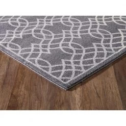 Quartz Grey 6 ft. x 9 ft. Abstract Polypropylene Area Rug by Abani -Abani Sales grey abani area rugs qrz180a 6 c3 1000