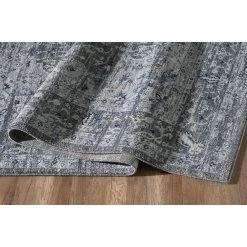 Troy Grey 5 ft. 3 ft. x 7 ft. 6 in. Oriental Polypropylene Area Rug by Abani 11 Troy Grey 5 ft. 3 ft. x 7 ft. 6 in. Oriental Polypropylene Area Rug by Abani -Abani Sales grey abani area rugs try100a 5 4f 1000