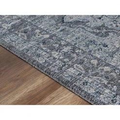 Troy Grey 5 ft. 3 ft. x 7 ft. 6 in. Oriental Polypropylene Area Rug by Abani 10 Troy Grey 5 ft. 3 ft. x 7 ft. 6 in. Oriental Polypropylene Area Rug by Abani -Abani Sales grey abani area rugs try100a 5 c3 1000