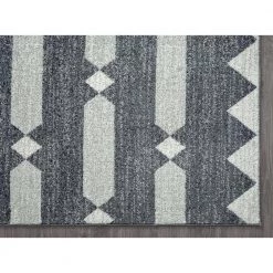 Tulum Grey 5.3 ft. x 7.6 ft. Abstract Polypropylene Area Rug by Abani -Abani Sales grey abani area rugs tul150b 5 40 1000