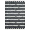 Tulum Grey 5.3 ft. x 7.6 ft. Abstract Polypropylene Area Rug by Abani -Abani Sales grey abani area rugs tul150b 5 64 1000