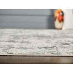 Urbana Grey 3 ft. x 5 ft. Distressed Polypropylene Area Rug by Abani -Abani Sales grey abani area rugs urb100a 3 1f 1000