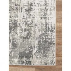 Urbana Grey 3 ft. x 5 ft. Distressed Polypropylene Area Rug by Abani -Abani Sales grey abani area rugs urb100a 3 40 1000