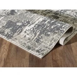 Urbana Grey 3 ft. x 5 ft. Distressed Polypropylene Area Rug by Abani -Abani Sales grey abani area rugs urb100a 3 4f 1000
