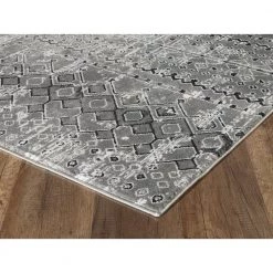 Urbana Grey 7.9 ft. x 10.2 ft. Distressed Polypropylene Area Rug by Abani -Abani Sales grey abani area rugs urb110a 8 c3 1000