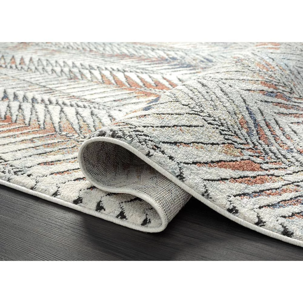 Venus Grey 4 ft. x 6 ft. Abstract Polypropylene Area Rug by Abani 6 Venus Grey 4 ft. x 6 ft. Abstract Polypropylene Area Rug by Abani - Image 4
