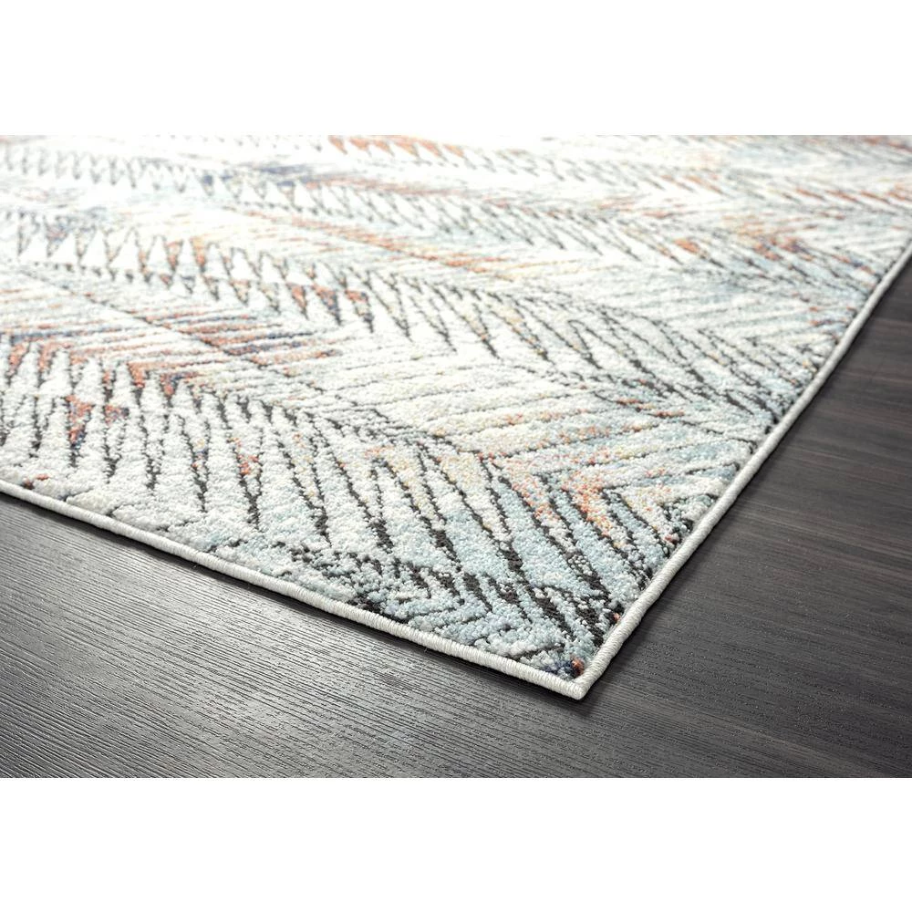 Venus Grey 4 ft. x 6 ft. Abstract Polypropylene Area Rug by Abani 5 Venus Grey 4 ft. x 6 ft. Abstract Polypropylene Area Rug by Abani - Image 3