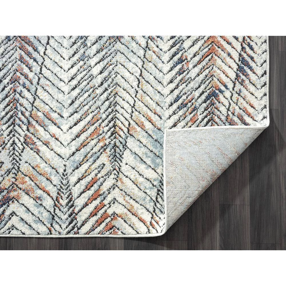 Venus Grey 4 ft. x 6 ft. Abstract Polypropylene Area Rug by Abani 9 Venus Grey 4 ft. x 6 ft. Abstract Polypropylene Area Rug by Abani - Image 7