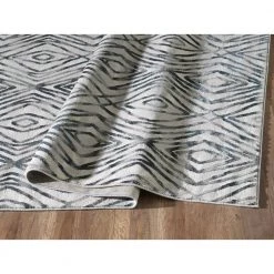 Vista Grey 5.3 ft. x 7.6 ft. Abstract Polyester Area Rug by Abani 11 Vista Grey 5.3 ft. x 7.6 ft. Abstract Polyester Area Rug by Abani -Abani Sales grey abani area rugs vst100a 5 4f 1000