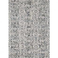 Vista Grey 5.3 ft. x 7.6 ft. Abstract Polyester Area Rug by Abani
