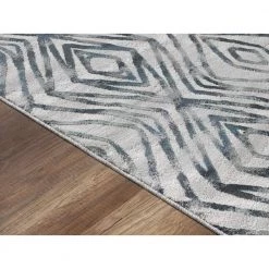 Vista Grey 5.3 ft. x 7.6 ft. Abstract Polyester Area Rug by Abani 10 Vista Grey 5.3 ft. x 7.6 ft. Abstract Polyester Area Rug by Abani -Abani Sales grey abani area rugs vst100a 5 c3 1000