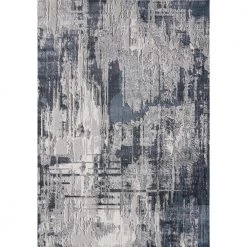 Vista Grey 7.9 ft. x 10.2 ft. Abstract Polyester Area Rug by Abani