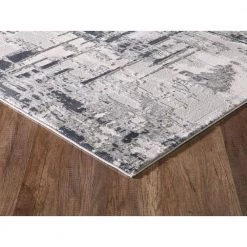 Vista Grey 7.9 ft. x 10.2 ft. Abstract Polyester Area Rug by Abani -Abani Sales grey abani area rugs vst130b 8 c3 1000