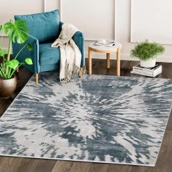Vista Grey 5.3 ft. x 7.6 ft. Abstract Polyester Area Rug by Abani -Abani Sales grey abani area rugs vst140a 5 31 1000