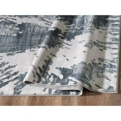 Vista Grey 5.3 ft. x 7.6 ft. Abstract Polyester Area Rug by Abani -Abani Sales grey abani area rugs vst140a 5 4f 1000