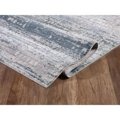 Vista Grey 2 ft. x 8 ft. Abstract Polyester Area Rug by Abani -Abani Sales grey abani area rugs vst170a 28 4f 1000
