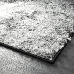 Willow Grey 5 ft. 3 ft. x 7 ft. 6 in. Shag Polypropylene Area Rug by Abani 14 Willow Grey 5 ft. 3 ft. x 7 ft. 6 in. Shag Polypropylene Area Rug by Abani -Abani Sales grey abani area rugs wil200a 5 1f 1000