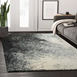 Willow Grey 5 ft. 3 ft. x 7 ft. 6 in. Shag Polypropylene Area Rug by Abani 17 Willow Grey 5 ft. 3 ft. x 7 ft. 6 in. Shag Polypropylene Area Rug by Abani -Abani Sales grey abani area rugs wil200a 5 31 1000