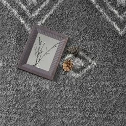 Willow Grey 7 ft. 9 in. x 10 ft. 2 in. Shag Polypropylene Area Rug by Abani -Abani Sales grey abani area rugs wil220a 8 44 1000