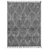 Willow Grey 5 ft. 3 ft. x 7 ft. 6 in. Shag Polypropylene Area Rug by Abani -Abani Sales grey abani area rugs wil230a 5 64 1000