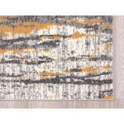 Laguna Grey/Yellow 7 ft. 9 in. x 10 ft. 2 in. Abstract Polypropylene Area Rug by Abani -Abani Sales grey yellow abani area rugs lag110b 8 40 1000