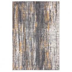 Laguna Grey/Yellow 7 ft. 9 in. x 10 ft. 2 in. Abstract Polypropylene Area Rug by Abani
