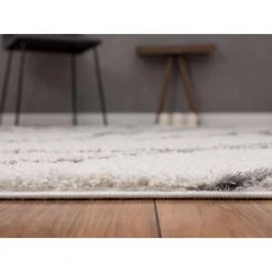 Abani Boston Ivory 6 ft. x 9 ft. Shag Polyester Area Rug 10 Abani Boston Ivory 6 ft. x 9 ft. Shag Polyester Area Rug -Abani Sales ivory abani area rugs bos100a 5 4f 1000