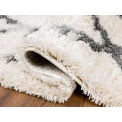 Boston Ivory 6 ft. x 9 ft. Abstract Polyester Area Rug by Abani -Abani Sales ivory abani area rugs bos130a 6 4f 1000