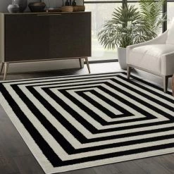 Casa Ivory 6 ft. x 9 ft. Abstract Polypropylene Area Rug by Abani 13 Casa Ivory 6 ft. x 9 ft. Abstract Polypropylene Area Rug by Abani -Abani Sales ivory abani area rugs cas120a 6 31 1000