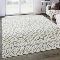 Casa Ivory 7 ft. 9 in. x 10 ft. 2 in. Geometric Polypropylene Area Rug by Abani 13 Casa Ivory 7 ft. 9 in. x 10 ft. 2 in. Geometric Polypropylene Area Rug by Abani -Abani Sales ivory abani area rugs cas140a 8 31 1000