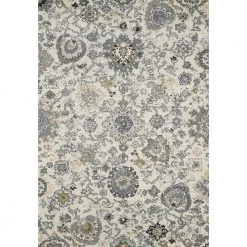 Lennox Ivory 5.3 ft. x 7.6 ft. Abstract Polypropylene Area Rug by Abani