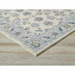 Lennox Ivory 5.3 ft. x 7.6 ft. Oriental Polypropylene Area Rug by Abani 12 Lennox Ivory 5.3 ft. x 7.6 ft. Oriental Polypropylene Area Rug by Abani -Abani Sales ivory abani area rugs lnx120a 5 1f 1000