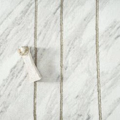 Luna Ivory 6 ft. x 9 ft. Striped Polyester Area Rug by Abani -Abani Sales ivory abani area rugs lun300a 6 1f 1000